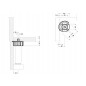 PPL Soclu 835 pt picior 450-458,dibluD10mm,plasticnegru